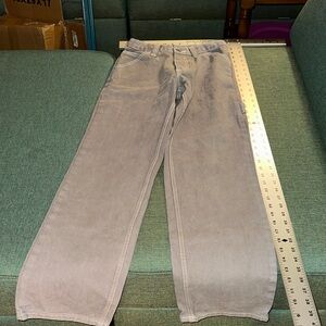 J. Galt sz small 31” inseam Gray wide leg carpenter Jeans Pants